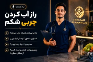 پادکست لاغری : راز آب کردن چربی شکم