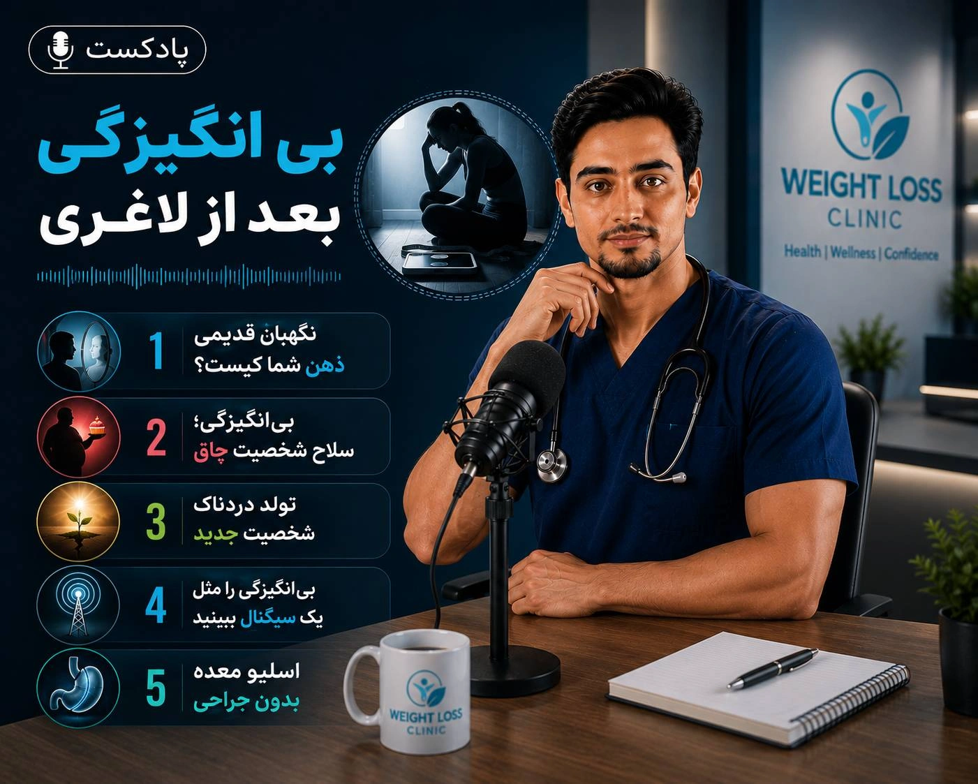 بی انگیزگی بعد از لاغری