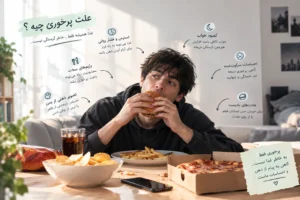 علت پرخوری چیست؟ دلایل پرخوری و راه‌های کنترل آن