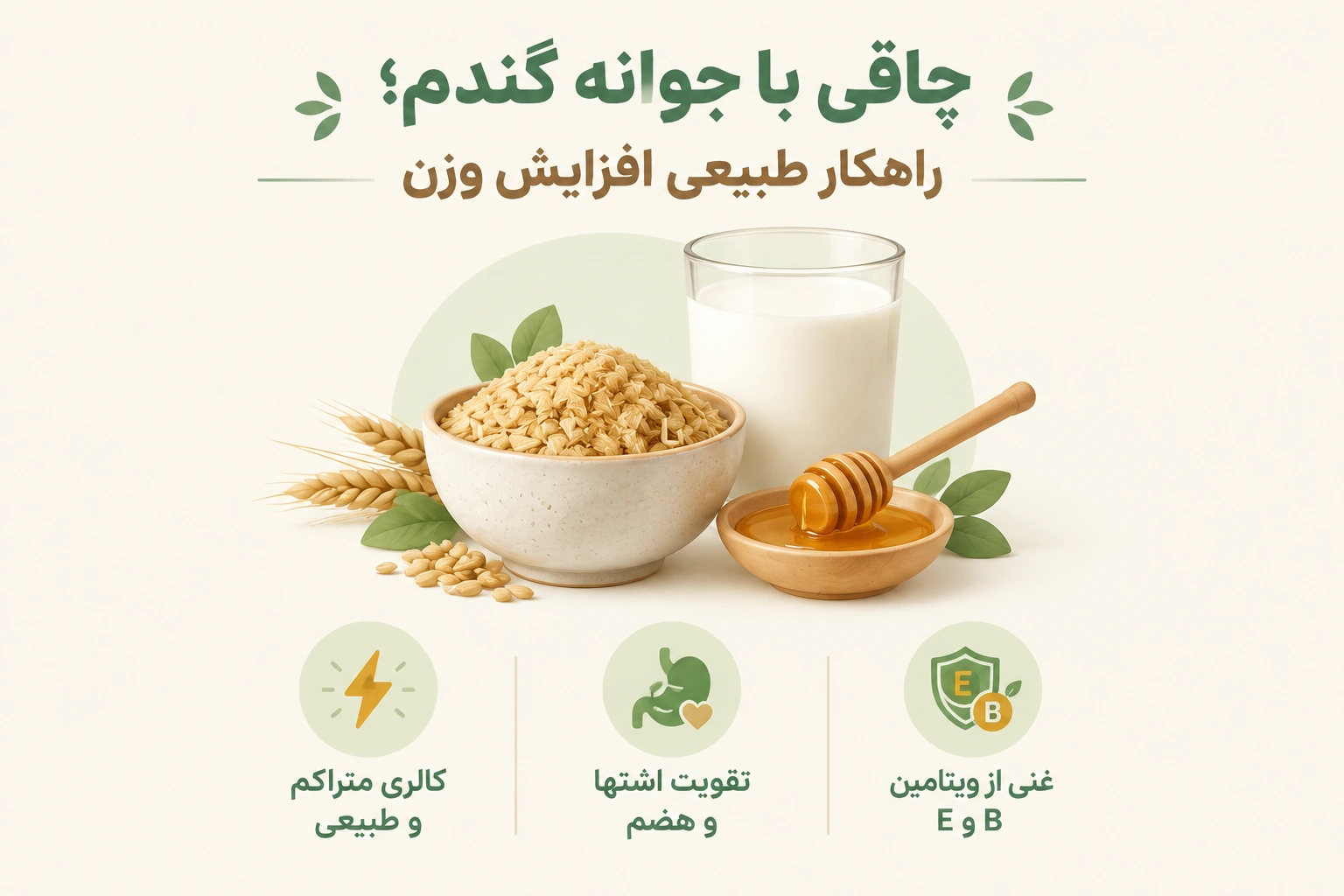 چاقی با جوانه گندم | روش سنتی یا واقعاً مؤثر؟
